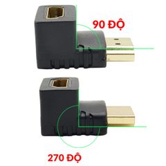 Đầu nối HDMI góc chữ L hướng xuống -BT