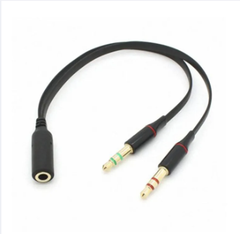 Cáp Gộp Audio và mic 3.5 ra tai nghe