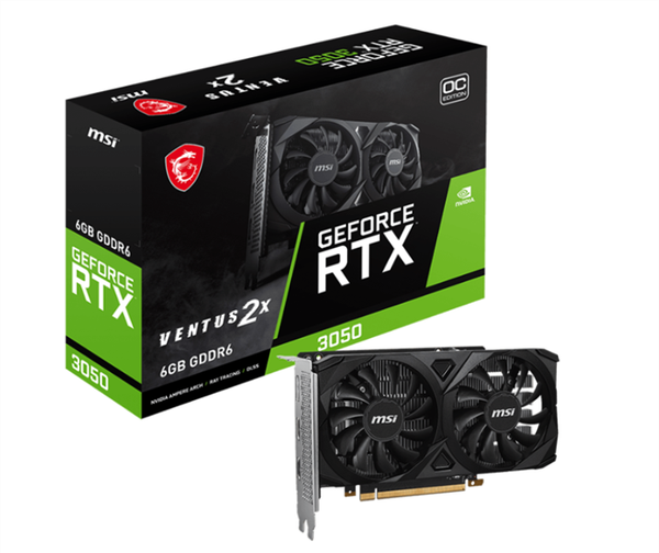 VGA MSI RTX3050 VENTUS 2X 6G OC - BH 36 THÁNG