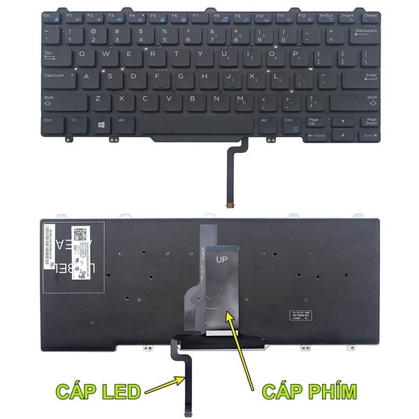 KEYBOARD DELL 3340 ZIN LED - BH 06 THÁNG
