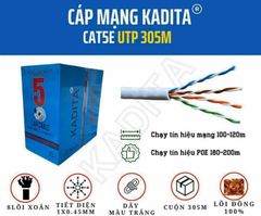 Cáp mạng Cat5e Kadita 8 lõi UTP 305m