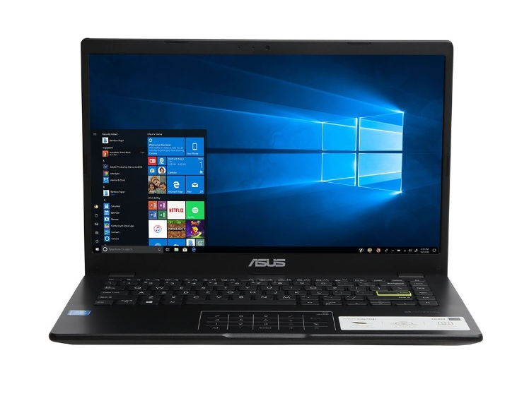 Asus E410M | Intel Celeron N4020| Ram 4GB| NVME 128GB + 60GB eMMC , Intel Graphics, Màn Hình 14