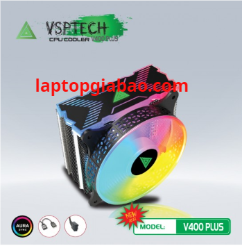 Tản Nhiệt Khí CPU VSPTECH V400 PLUS Black - Bh 06 tháng