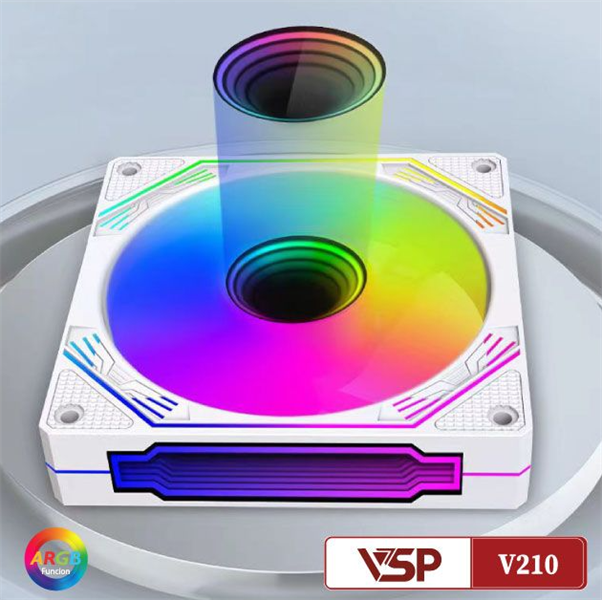 Fan Case VSP V210 White Led Argb - Bh 01 tháng