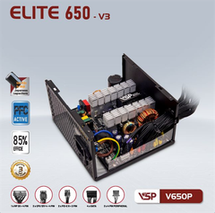 Nguồn VSP Elite V650P-V3 650W - Bh 24 tháng