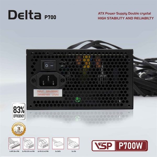 Nguồn VSP Delta P700W - Bh 24 tháng
