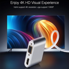 Cáp chuyển MiniDisplayPort to HDMI VGA - Bh 01 tháng