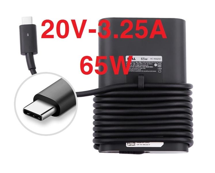 SẠC DELL TYPE C 20V-3.25A ZIN - BH 12 THÁNG