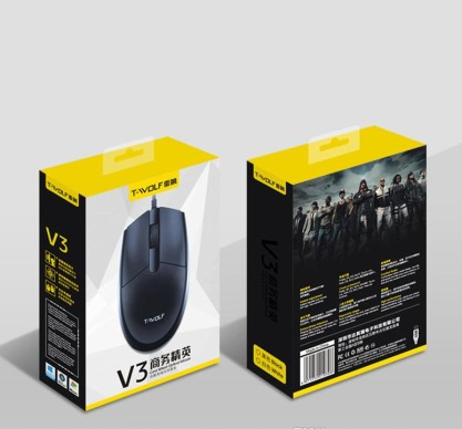 Chuột có dây T-WOLF V3 USB - Bh 12 Tháng