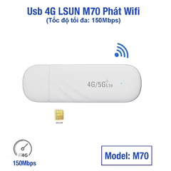 USB Phát Wifi 4G LSUN M70 -Bh 06 tháng