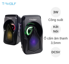 Loa Vi Tính 2.0 T-Wolf S11 - Bh 06 tháng