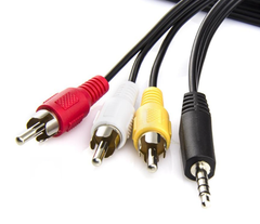 Dây loa 1 đầu jack 3.5 ra 3 đầu AV