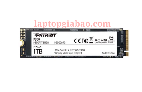 SSD NVME PATRIOT P300 1TB - BH 36 THÁNG