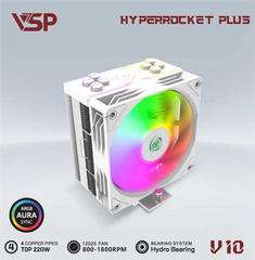Tản Nhiệt CPU VSP V10 - Màu Trắng - Bh 06 Tháng