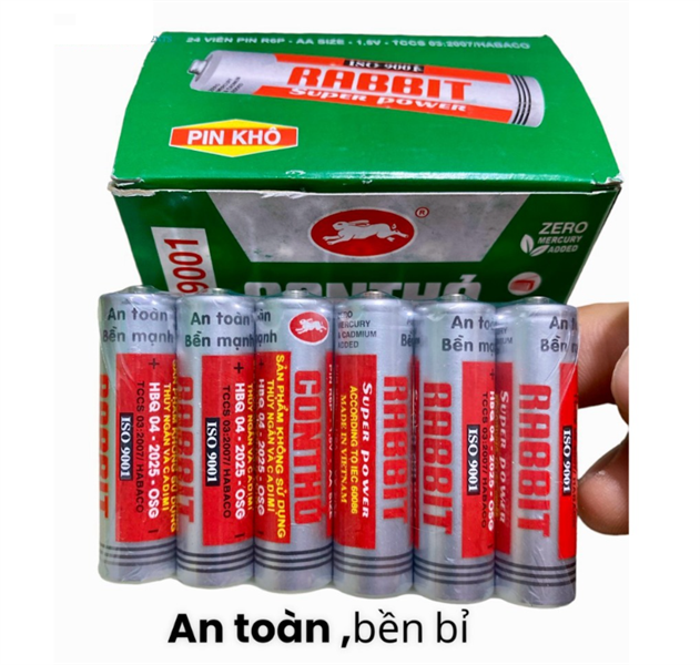 Pin tiểu Con thỏ Rabbit AA Size1,5V (R6P)