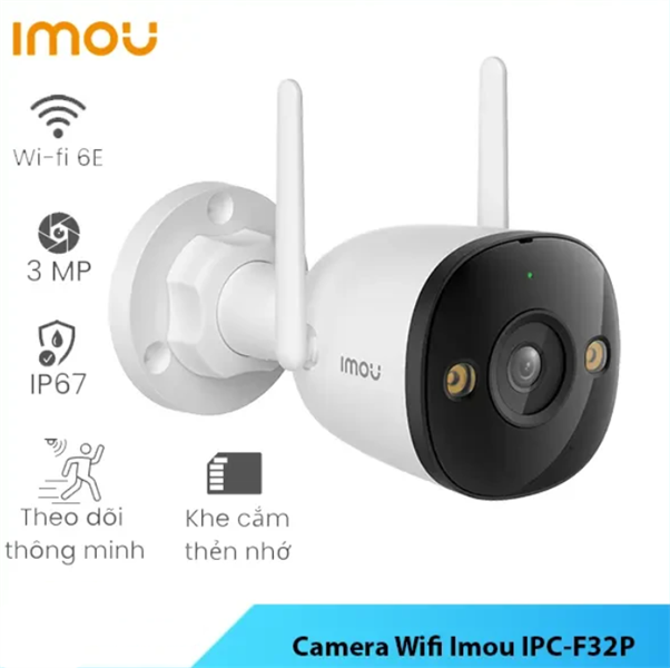 Camera IMOU Bullet 2C IPC-F32P 3MP - Bh 24 tháng