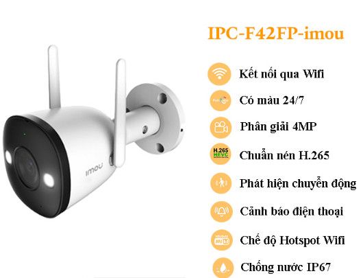 Camera IP Imou 2E Ngoài Trời,IPC - F22FP - Bh24tháng