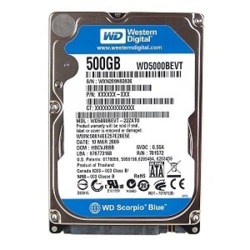 HDD LAPTOP 500GB CŨ