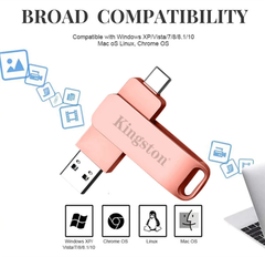 USB Kingston Tốc Độ Cao 2 in 1 64Gb Pink