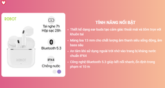 Tai nghe Bluetooth ROBOT Airbuds T50S - Bh 12 tháng