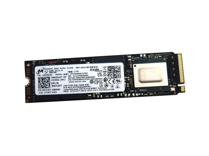 SSD Micron 2300 NVMe 512Gb tm