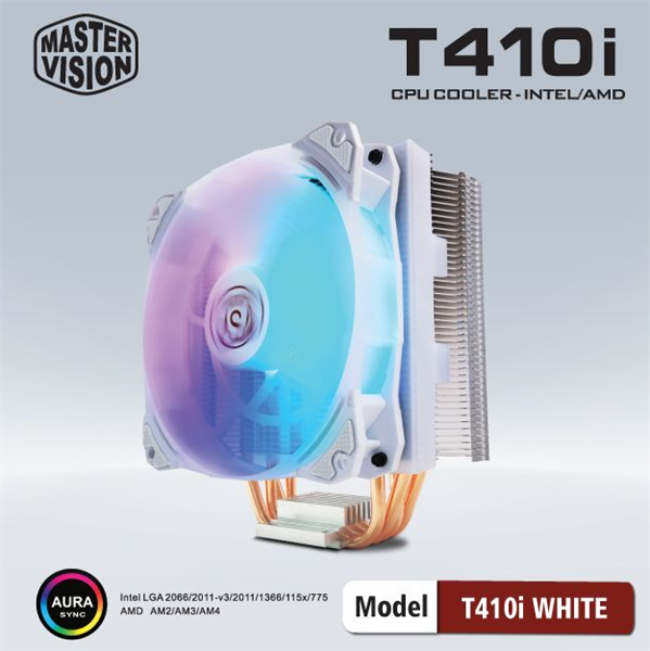 Tản Nhiệt CPU VSP Masster Vision T410i White - Bh 06 tháng