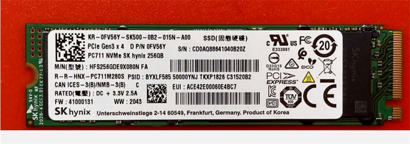 SSD Sk hynix PC711 NVMe 256Gb tm - Bh 03 tháng