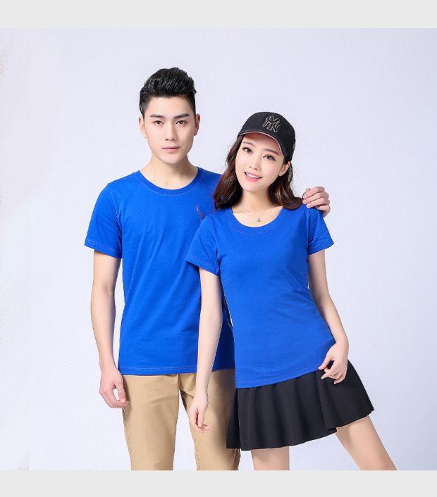  Áo đôi thun trơn UNISEX form basic vải thun mịn co giãn 4 chiều 