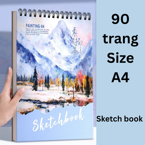  [GIAO HÀNG 7-25 NGÀY] 20 cuốn Sổ tay lò xo không kẻ A4 gáy xoắn 90  trang Classy- Giấy kẻ ngang chống lóa mắt Tập Vở Học Sinh Ghi Bài Takenote Planner họa tiết tranh sơn dầu PK1833 