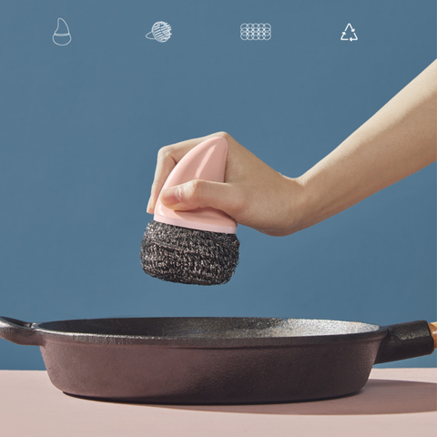  [GIAO HÀNG 7-25 NGÀY] 20 Bàn chải đa năng rửa bát hoặc massage bằng silicon và nhựa ABS có thể tháo rời, tháo rời rửa tay, rửa bát rửa nồi PK1828 