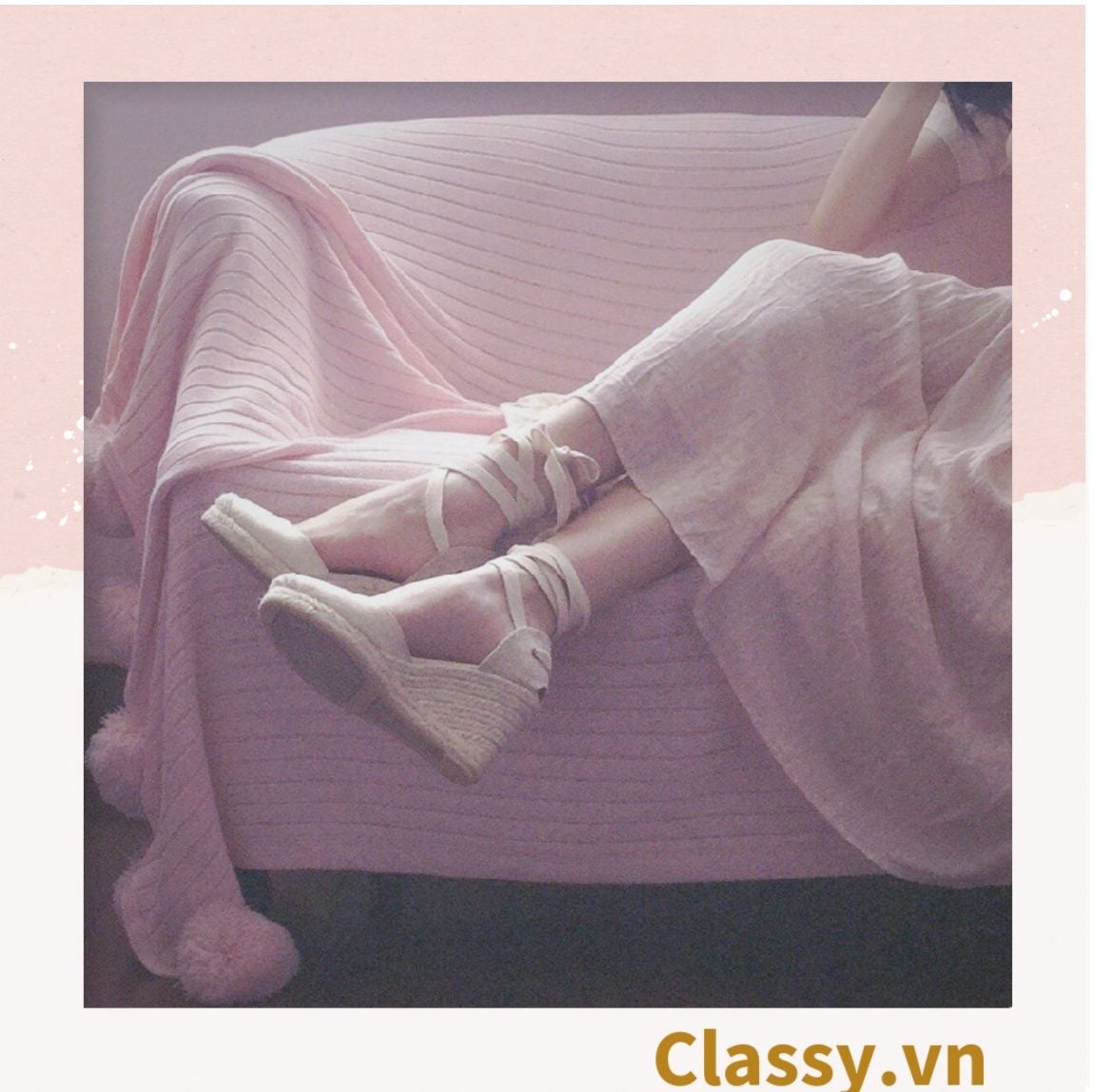  GIÀY CÓI ĐẾ XUỒNG QUAI GIÀY CỘT NƠ [G421] 