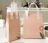  Túi Tote chất liệu vải không dệt đựng trà sữa, thực phẩm, có lớp nhôm cách nhiệt bên trong bền dai, thân thiện môi trường T1893 