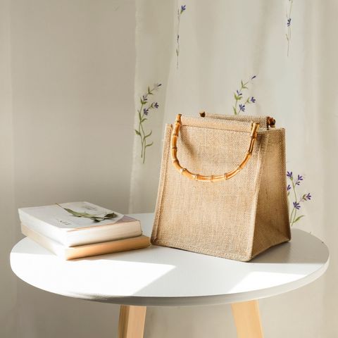  [GIAO HÀNG 7-25 NGÀY]  Túi Đay Trơn Retro hình trụ đứng, Kiểu dáng Vintage - Sản phẩm thân thiện với Môi trường T239 