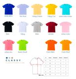  Áo đôi thun trơn UNISEX form basic vải thun mịn co giãn 4 chiều 