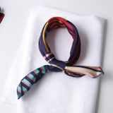  Khăn lụa vuông đi kèm túi cói 50X55cm turban bandana thời trang hàn quốc nhiều kiểu đẹp; phong cách vintage P420 