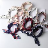  Khăn lụa vuông đi kèm túi cói 50X55cm turban bandana thời trang hàn quốc nhiều kiểu đẹp; phong cách vintage P420 