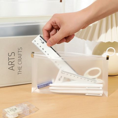  Túi lưới tiện ích trong suốt có khoá zip, đựng tài liệu, văn phòng phẩm, mỹ phẩm, du lịch; in hình dễ thương [PK478] 