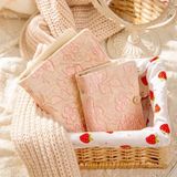  Sổ lò xo Vintage Xinh Xắn kích thước A6 90trang, Bìa bọc Vải họa tiết Hoa nhí PK1781 dùng để lên kế hoạch, lên lịch, to-do-list, take notes, có thể thay lõi 