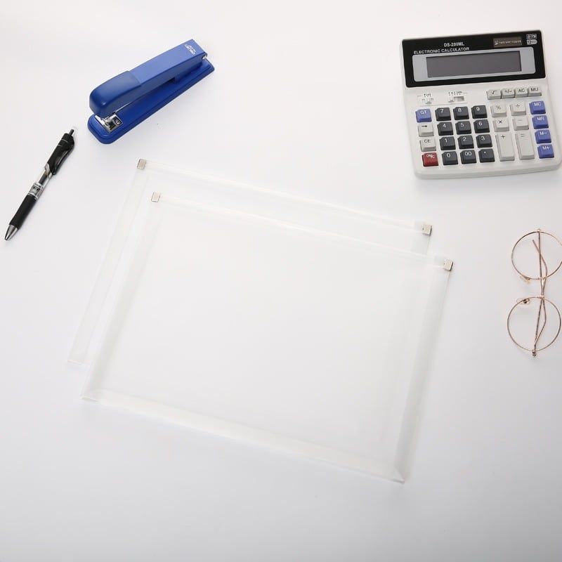  Túi lưới tiện ích trong suốt có khoá zip, đựng tài liệu, văn phòng phẩm, mỹ phẩm, du lịch; in hình dễ thương [PK478] 
