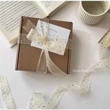  Classy Ruy băng voan 1 mét họa tiết ánh kim Q498 