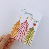  Thiệp vẽ tay bằng màu nước Classy trên nền giấy art Lan Vi 210GSM, kích thước đi kèm với phong bì của CLASSY STUDIO 