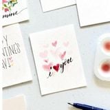 Thiệp vẽ tay bằng màu nước Classy trên nền giấy art Lan Vi 210GSM, kích thước đi kèm với phong bì của CLASSY STUDIO 