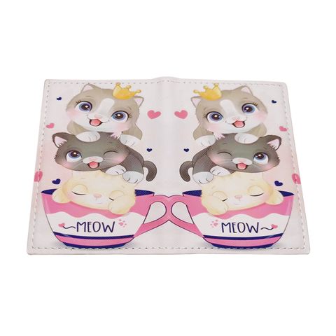 Vỏ bọc Passport Chống Thấm Nước - Mẫu Cats Da tổng hợp PVC  T1884 