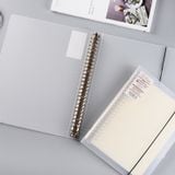  [GIAO HÀNG 7-25 NGÀY] Combo 20 Bìa lá còng sắt Binder  Loose-leaf shell A5 bán kèm 120 trang lõi giấy nạp lại kẻ ngang viết ghi chép sổ tay- PK1835 