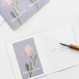  Thẻ tag trang trí Classy Hoa Tulip DIY trang trí thẻ đóng gói quà tặng 4,2 X 5 CM Q1817 