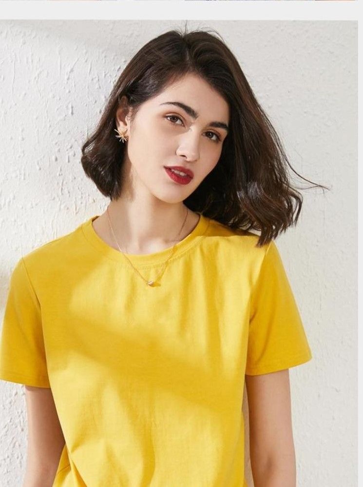  Áo đôi thun trơn UNISEX form basic vải thun mịn co giãn 4 chiều 