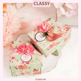  Classy Hộp quà tặng cỡ lớn gắn hoa gắn nơ sang trọng PK1381 