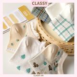  Classy Tất cổ ngắn, vớ cổ ngắn dệt kim nhiều họa tiết xinh xắn Hàn Quốc G1433 