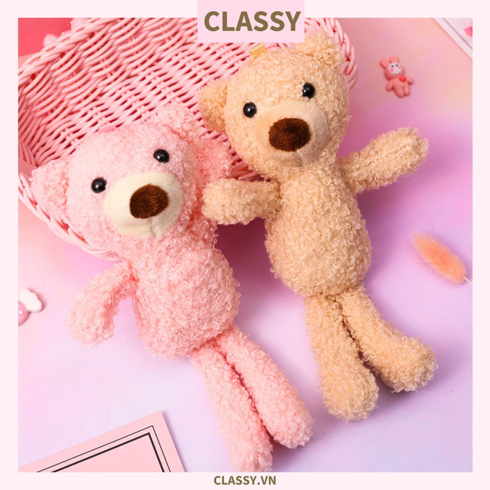  [GIAO HÀNG 7-25 NGÀY]  Classy Gấu bông, thú nhồi bông cỡ nhỏ làm quà tặng, móc khóa B1408 