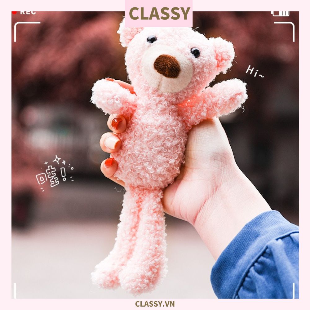  [GIAO HÀNG 7-25 NGÀY]  Classy Gấu bông, thú nhồi bông cỡ nhỏ làm quà tặng, móc khóa B1408 